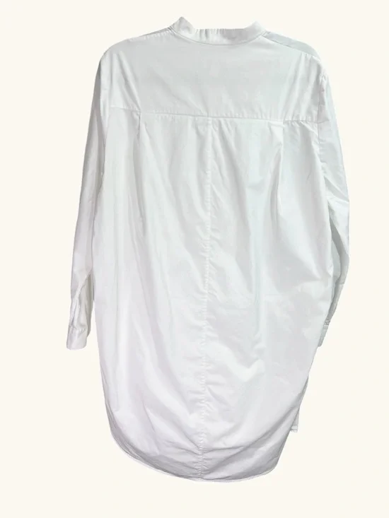 COS White Shirt Dress Cotton Architectural Layered Oversized Size 4 - Picture 9 of 16